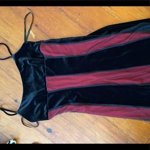 Vintage 1990s forever 21 mall goth mini dress